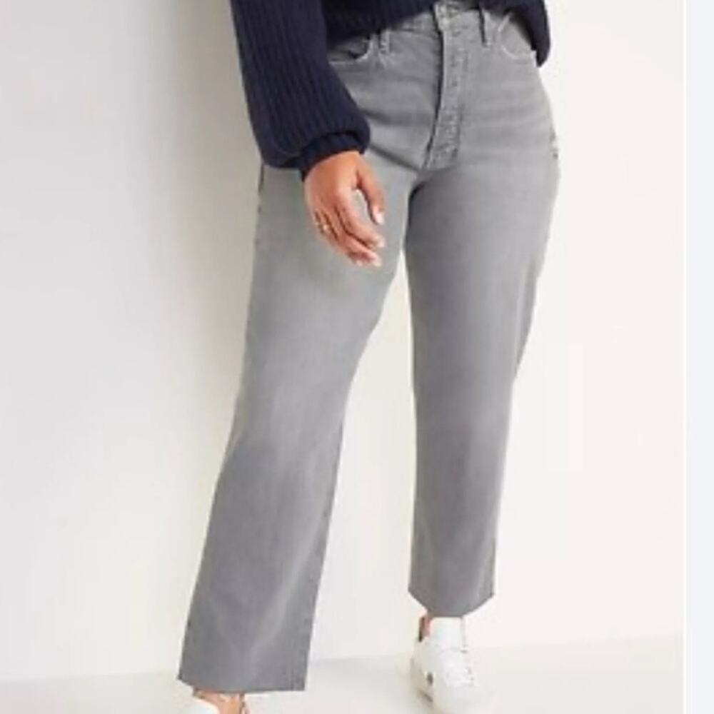 Old Navy extra high rise sky hi straight jeans 14 Petite